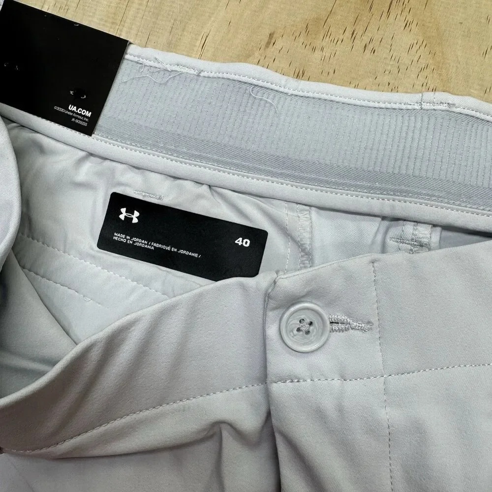 NEW Under Armour UA Iso-Chill Shorts Golf Mens Light Gray sz 40